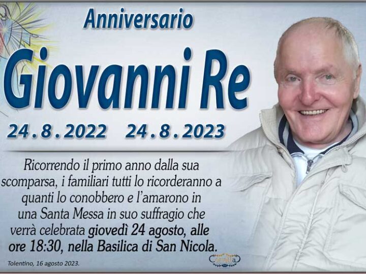 Anniversario: Giovanni Re