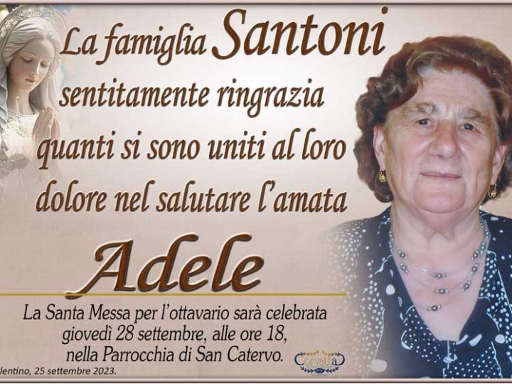 Ringraziamento: Adele Luchetti Santoni