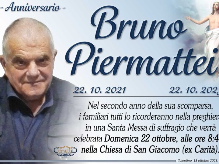 Anniversario: Bruno Piermattei