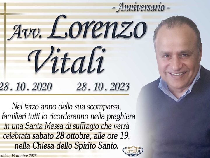 Anniversario: Lorenzo Vitali