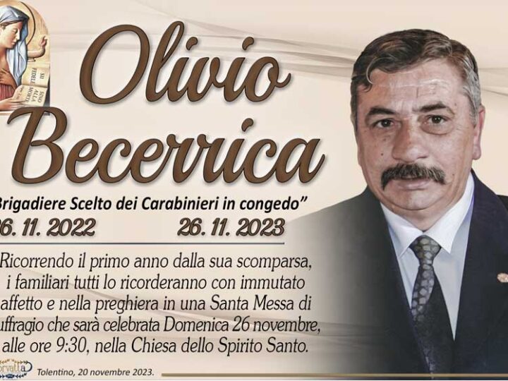 Anniversario: Olivo Becerrica