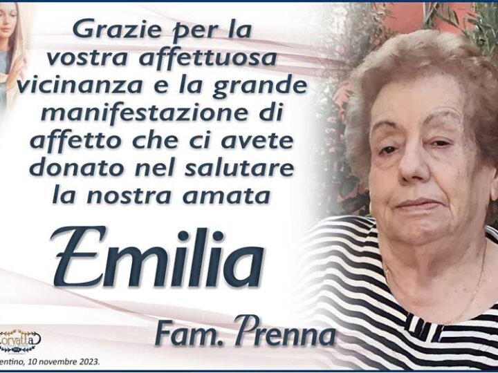 Ringraziamento: Emilia Paciaroni Prenna