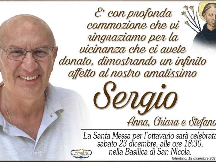 Ringraziamento: Sergio Cantarini