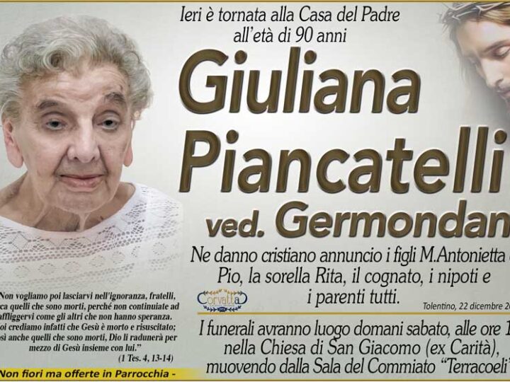 Piancatelli Giuliana Germondani