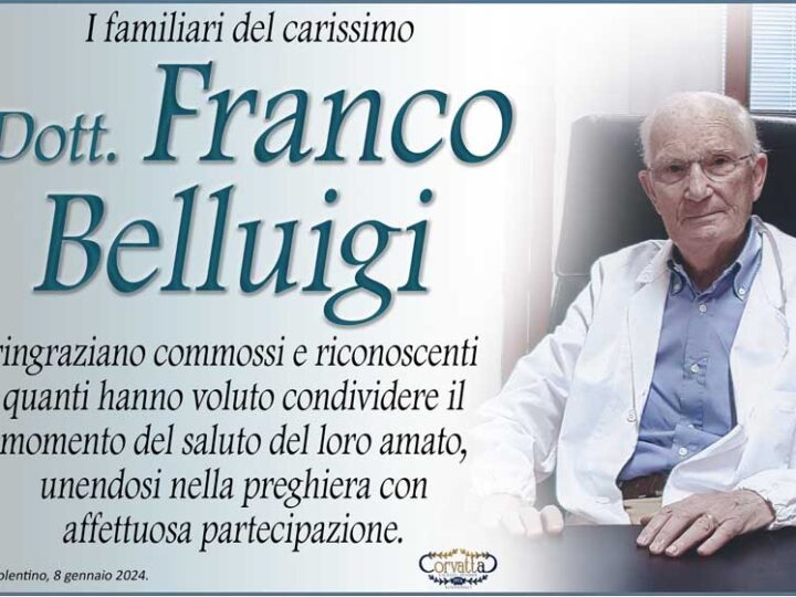 Ringraziamento: dott. Franco Belluigi