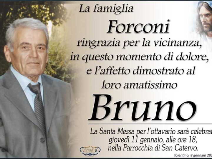Ringraziamento: Bruno Forconi