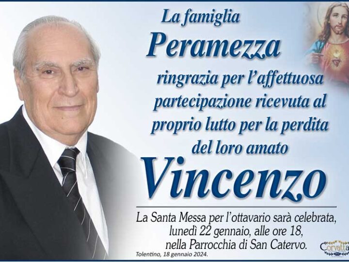 Ringraziamento: Peramezza Vincenzo