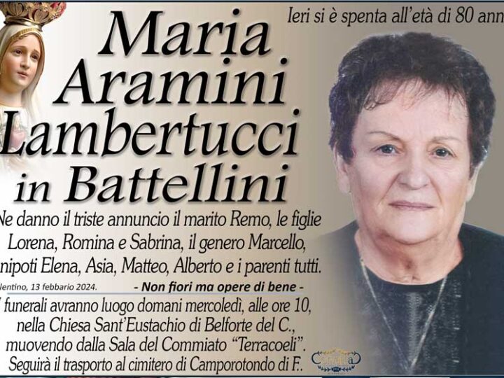 Aramini Lambertucci Maria Battellini