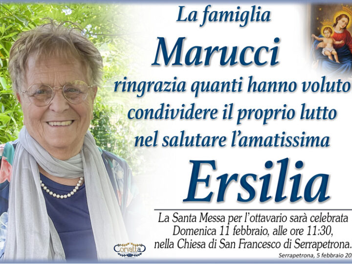 Ringraziamento: Ersilia Minnucci Marucci