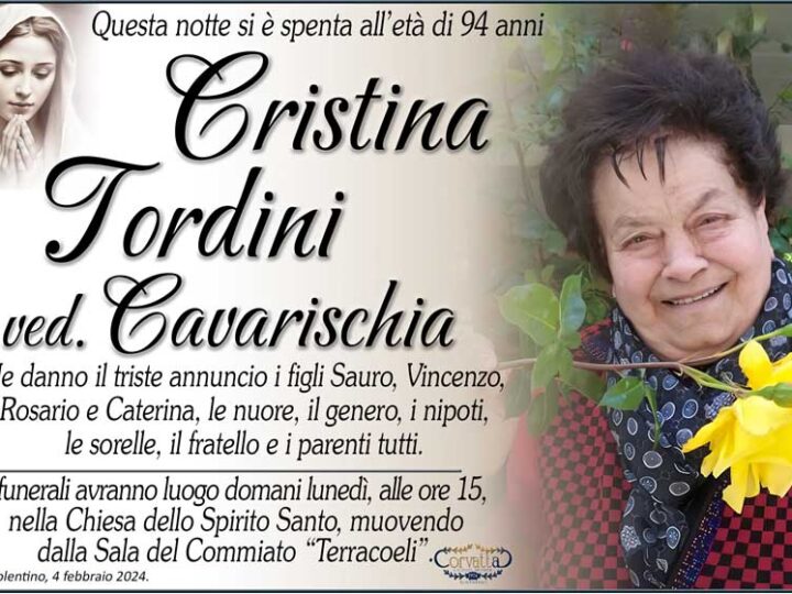 Tordini Cristina Cavarischia