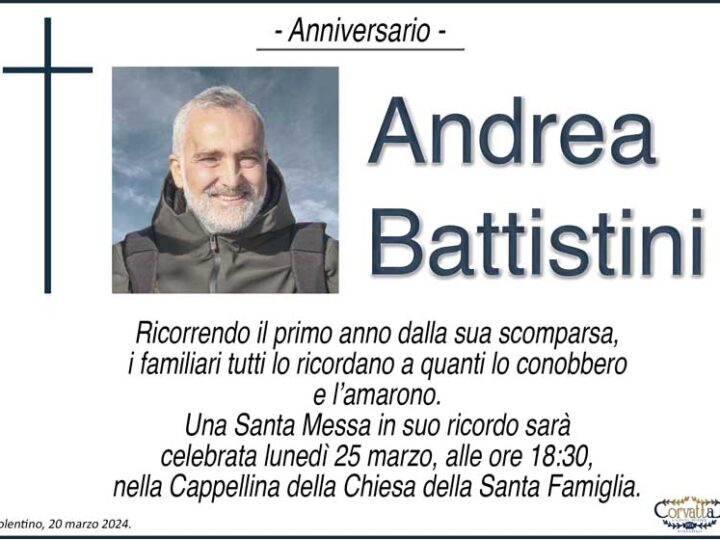 Anniversario: Andrea Battestini