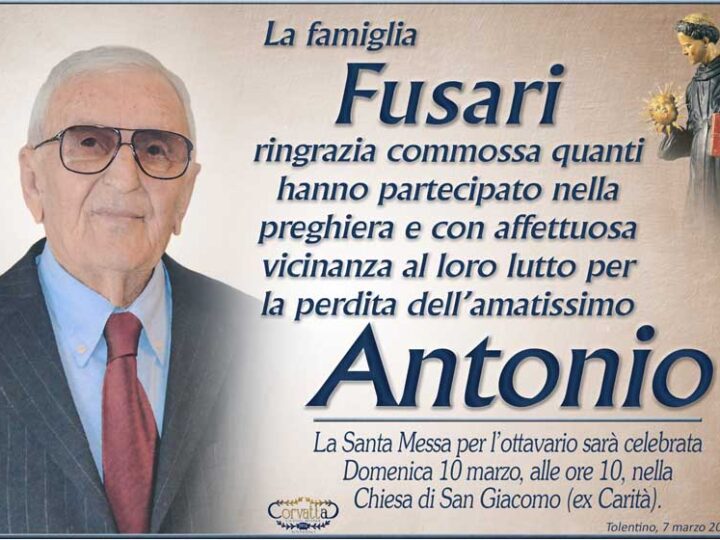 Ringraziamento: Antonio Fusari