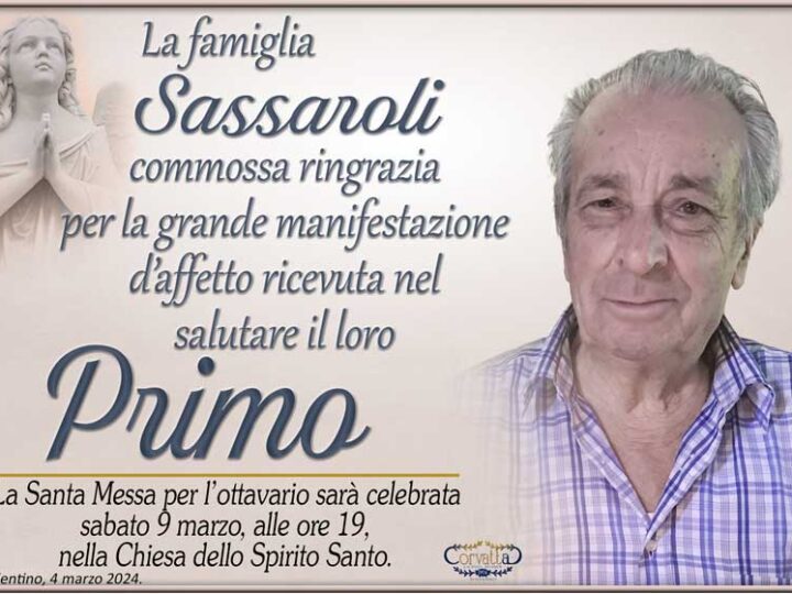 Ringraziamento: Primo Sassaroli