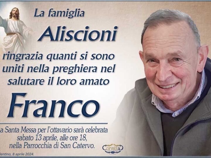 Ringraziamento: Franco Aliscioni