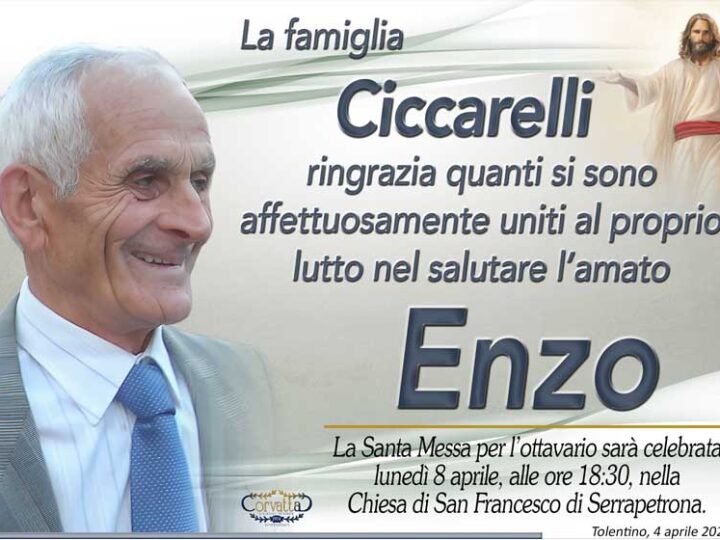 Ringraziamento: Enzo Ciccarelli