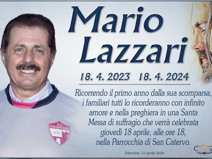 Anniversario: Mario Lazzari