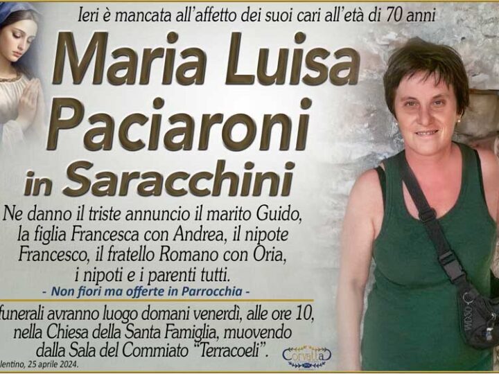 Paciaroni Maria Luisa Saracchini
