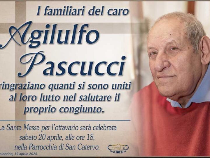 Ringraziamento: Agilulfo Pascucci