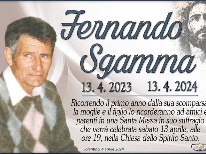 Anniversario: Fernando Sgamma