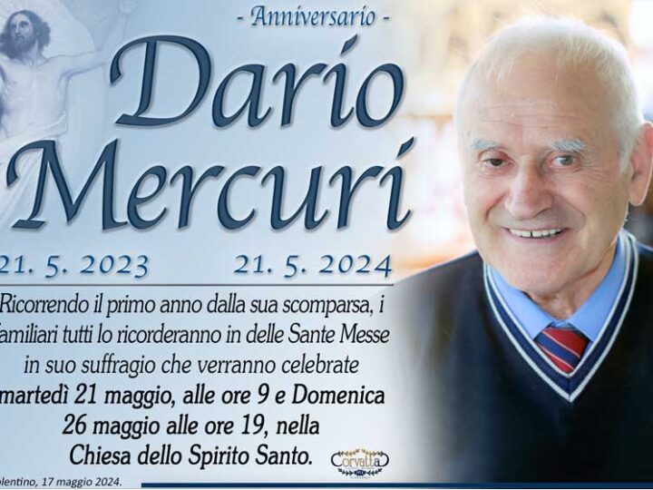 Anniversario: Dario Mercuri