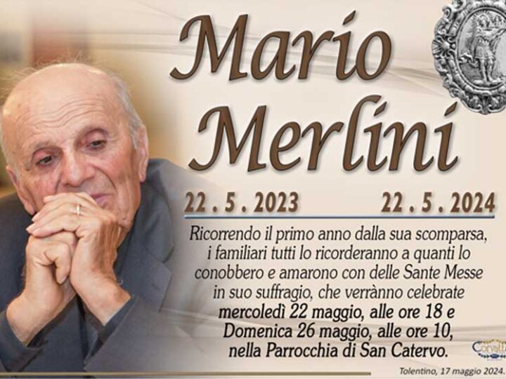 Anniversario: Mario Merlini