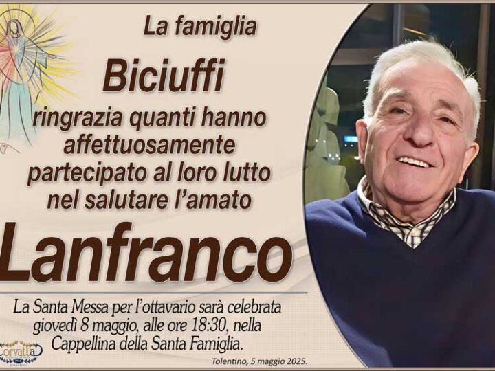 Ringraziamento: Lanfranco Biciuffi