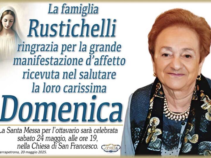 Ringraziamento: Domenica Ferranti Rustichelli