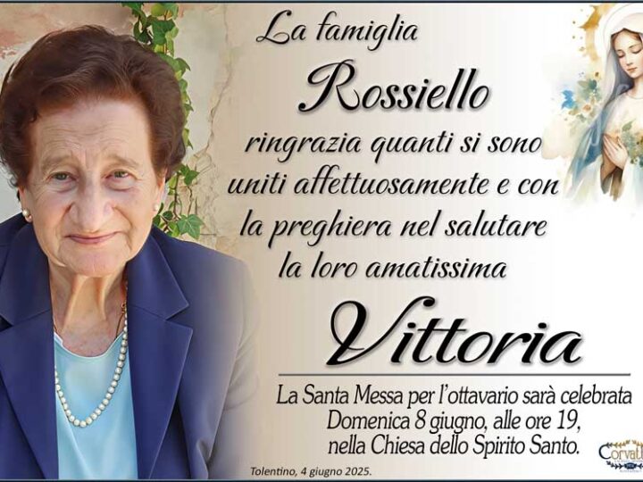 Ringraziamento: Vittoria Apriletti Rossiello