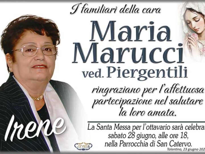 Ringraziamento: Maria Marucci Piergentili