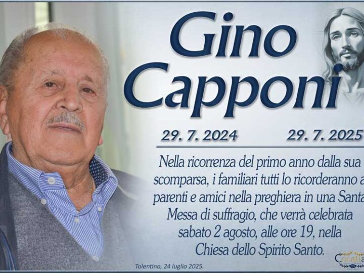 Anniversario: Gino Capponi