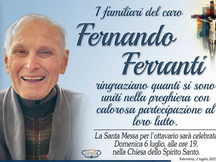 Ringraziamento: Fernando Ferranti