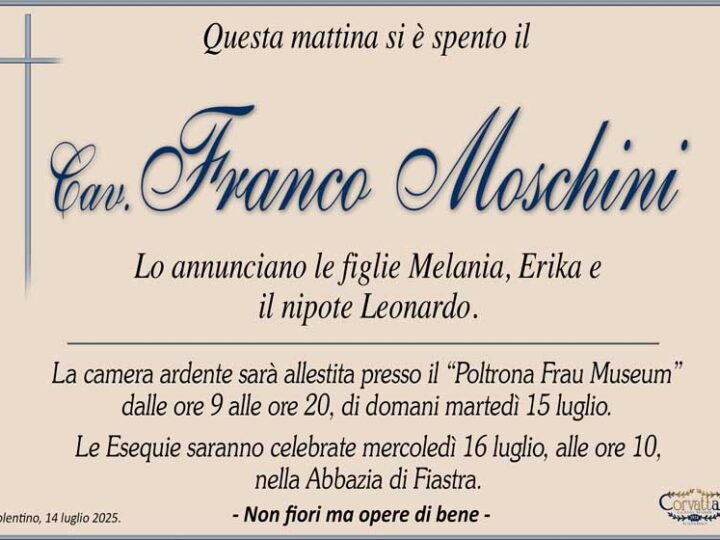 Cav. Franco Moschini