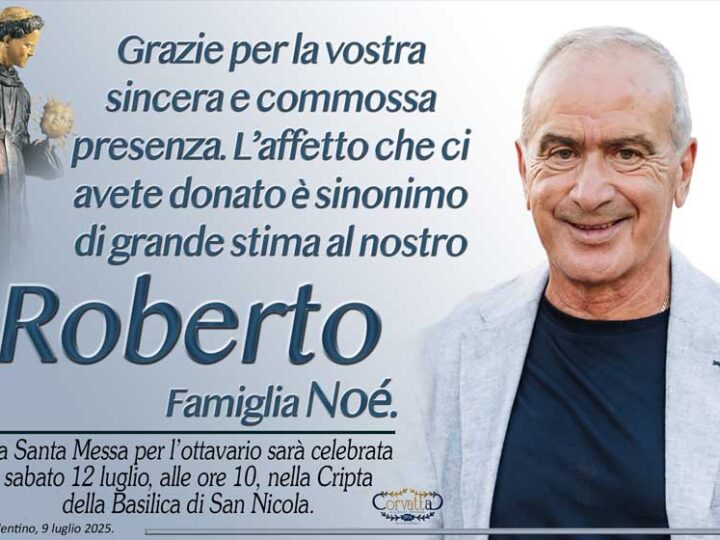 Ringraziamento: Roberto Noé