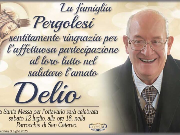 Ringraziamento: Delio Pergolesi
