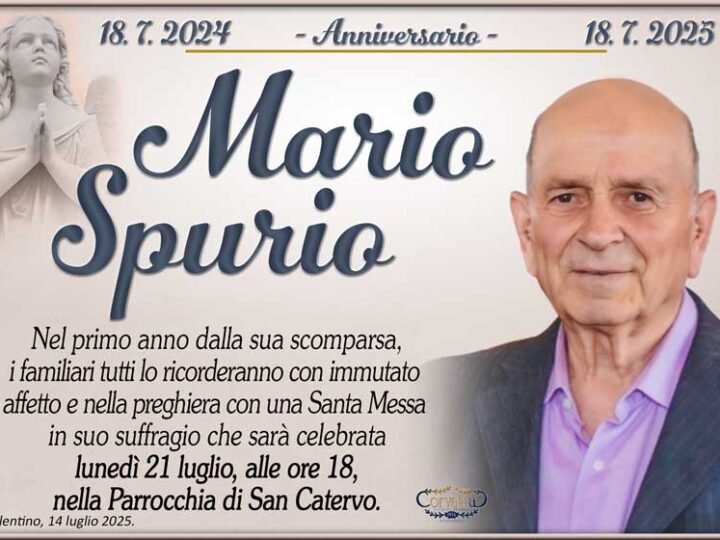 Anniversario: Mario Spurio