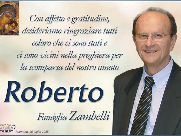 Ringraziamento: Roberto Zambelli