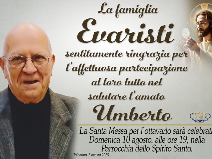 Ringraziamento: Umberto Evaristi