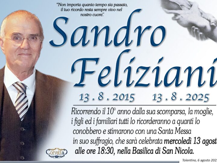 10* Anniversario: Sandro Feliziani