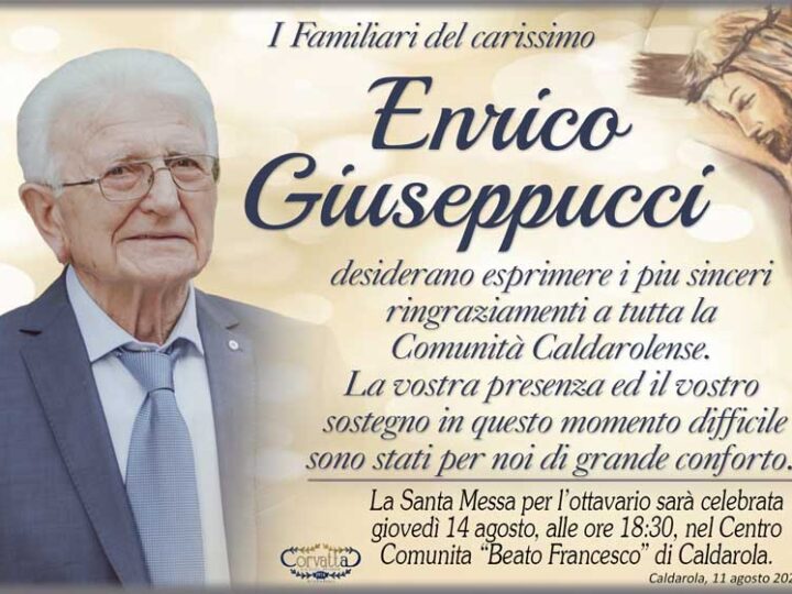 Ringraziamento: Enrico Giuseppucci