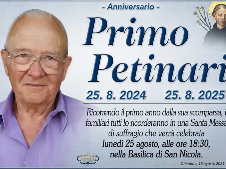 Anniversario: Primo Pettinari