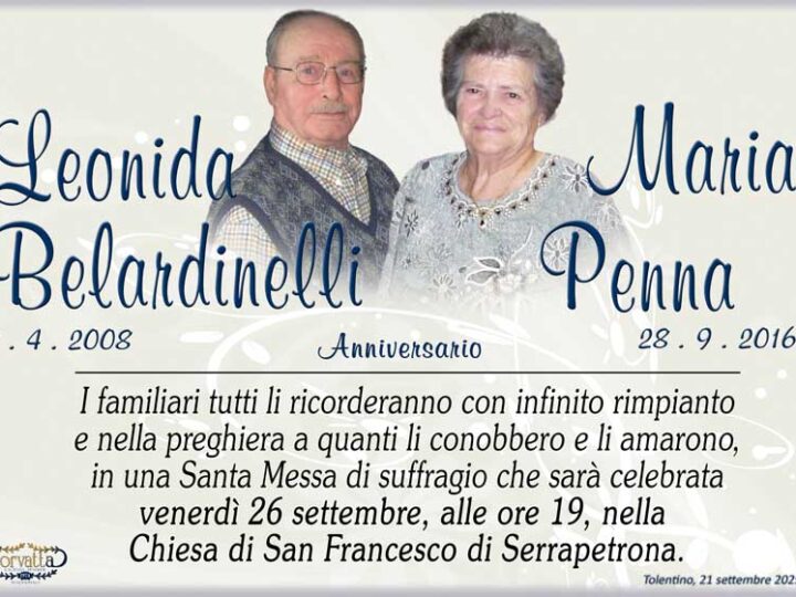 Anniversario: Belardinelli Penna