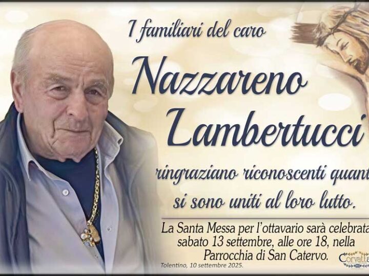 Ringraziamento: Nazzareno Lambertucci