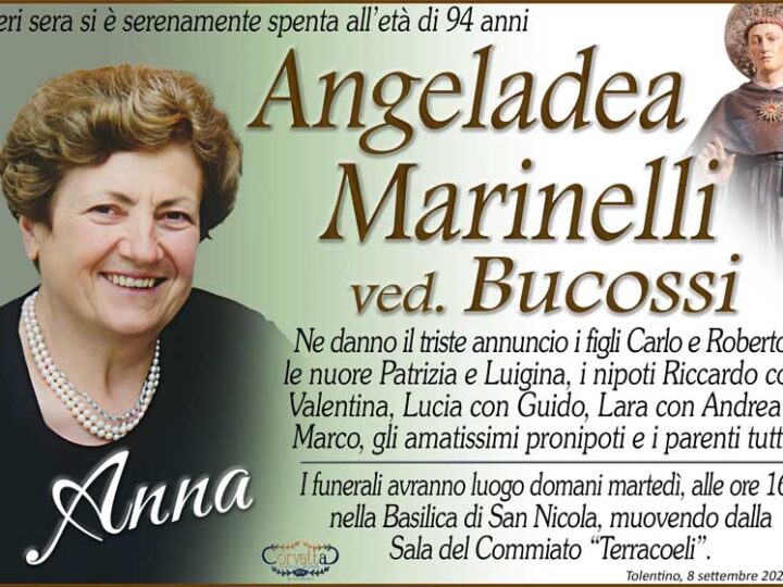 Marinelli Angeladea “Anna” Bucossi