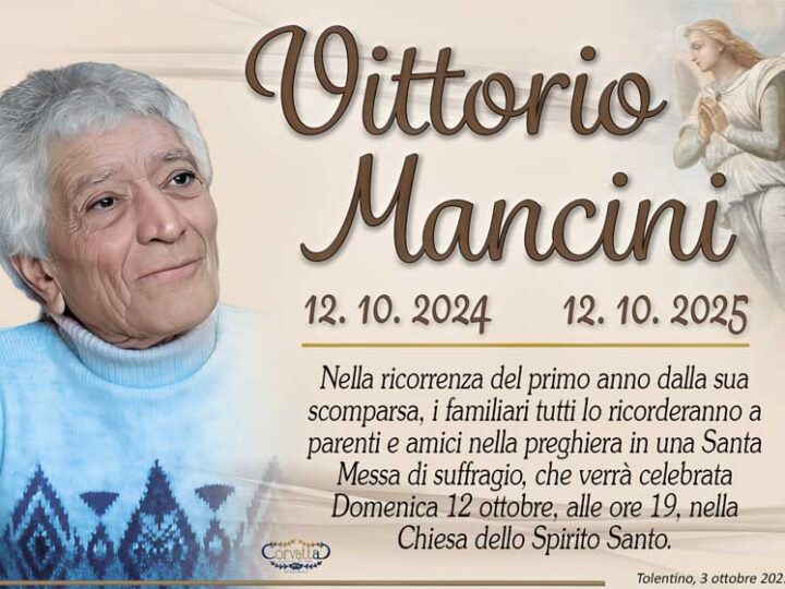 Anniversario: Vittorio Mancini