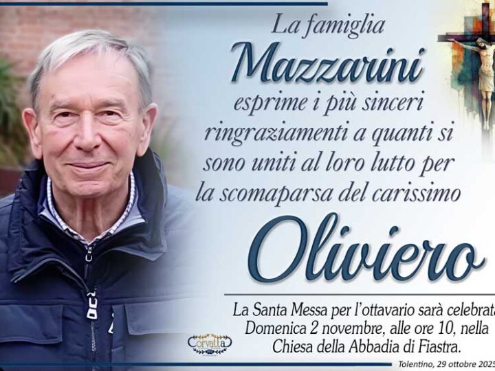 Ringraziamento: Oliviero Mazzarini