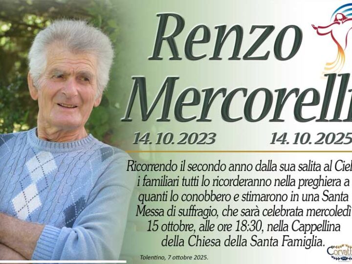 2° Anniversario: Renzo Mercorelli