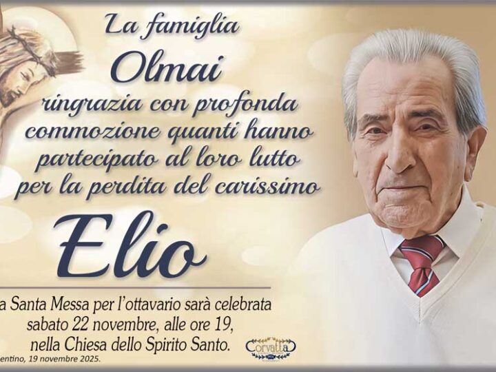 Ringraziamento: Elio Olmai