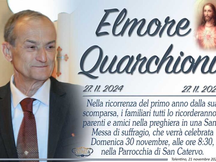 Anniversario: Elmore Quarchioni