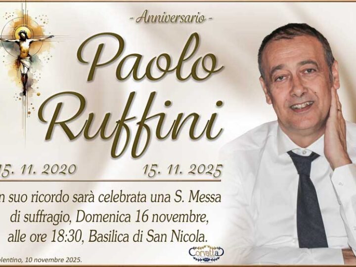 5° Anniversario: Paolo Ruffini