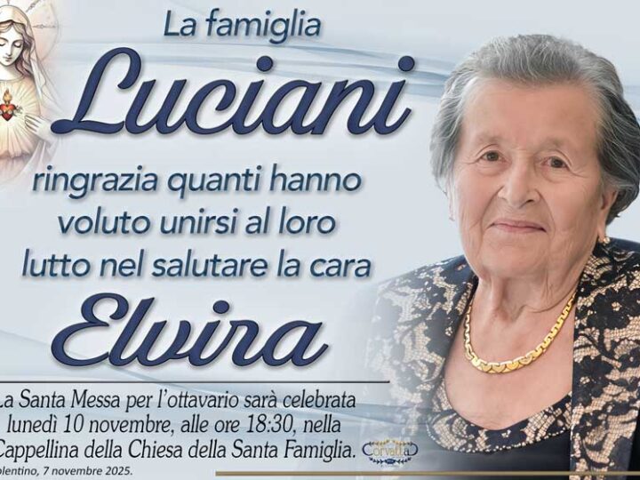 Ringraziamento: Elvira Silenzi Luciani